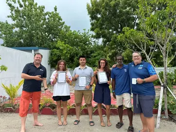PADI Instructor Development Course at Himmafushi, Maldives with Maldivian Academy of Diving, October 2025.