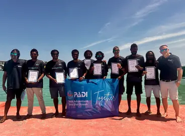 PADI Instructor Development Course at Himmafushi, Maldives with Maldivian Academy of Diving, June 2025.