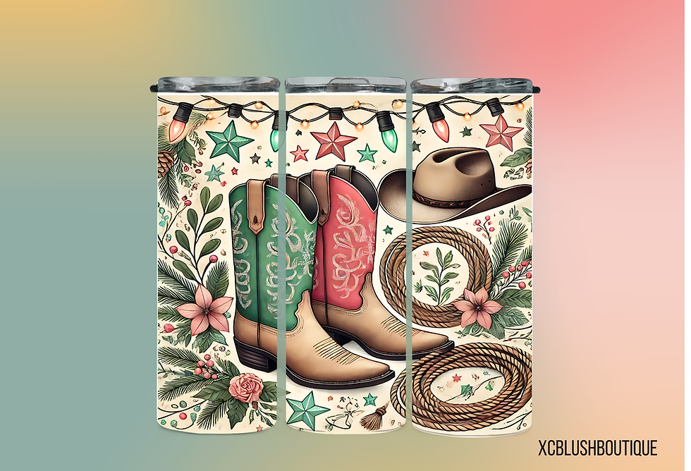 Cowgirl Christmas Magic Tumbler