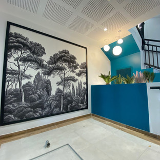 Décoration conception de halls d'immeuble par le décorateur architecte d'intérieur à Carqueiranne, dans le Var