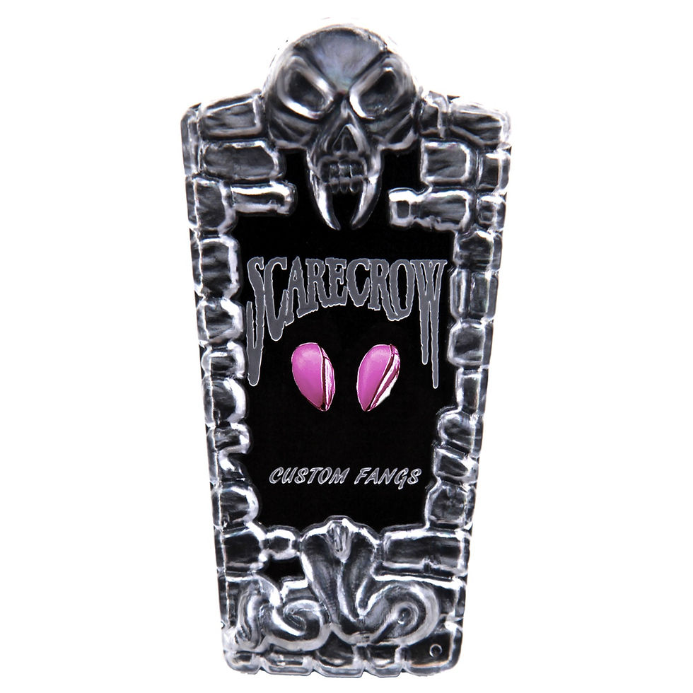 Thumbnail: Scarecrow Small Pink Glam Metallic Deluxe Custom Fangs