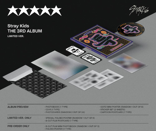 Stray Kids 5-STAR Standard and Limited 3rd Full album | Cosmo