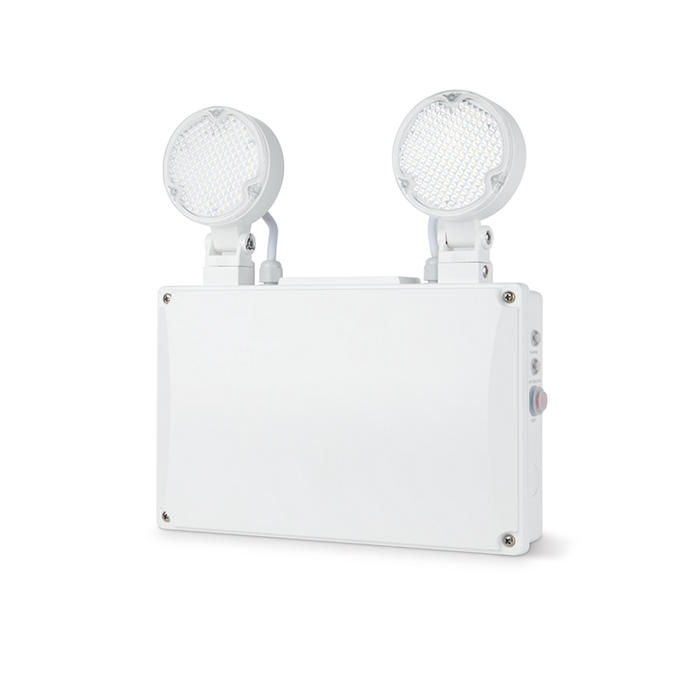 JCC EscapeLUX Emergency Twin Spot LED 3W IP65 Self Test JCEM110011WH