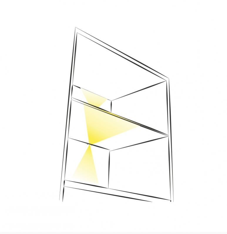 Thumbnail: 3D effect glass shelf LED clip - 1.1W