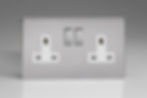 Varilight 2-Gang 13A Double Pole Switched Socket with Metal Rockers