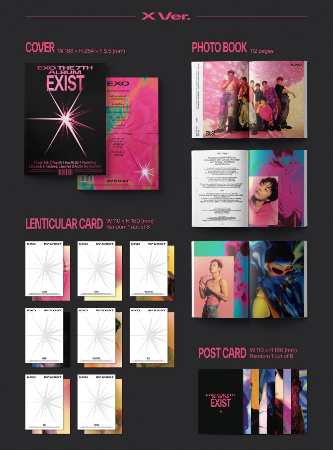 Thumbnail: EXO EXIST 7th Full album (Photo Book Version) with POB posters