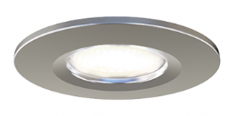 Ener-J 8W smart fire-rated downlight - Brushed Chrome bezel