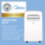 Thumbnail: Midea 9000 BTU Wifi compatible portable air conditioner White
