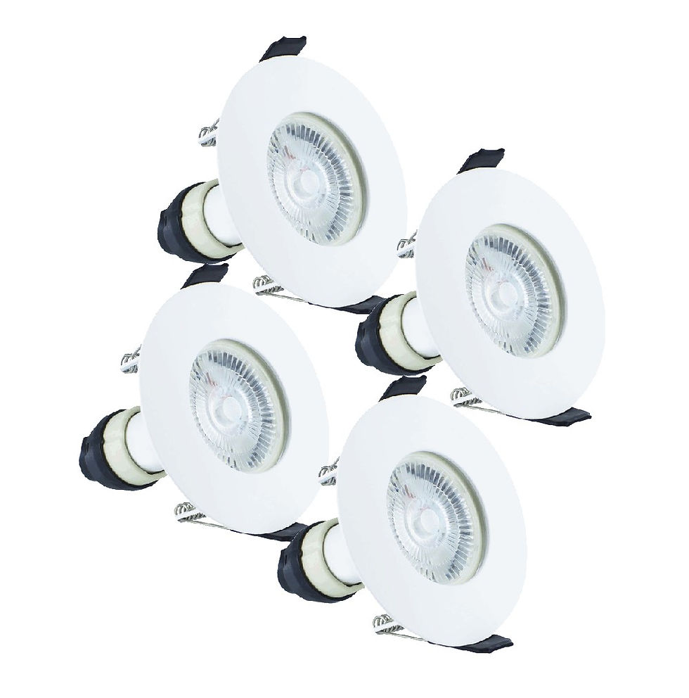 Integral Evofire Fire Rated Downlight + GU10 Holder - Multipack white bezel