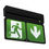 Thumbnail: Ansell Adler 2W LED emergency exit sign maintained/non-maintained AADL/3M/ Black