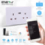 Ener-J smart WiFi double socket with USB SHA5302