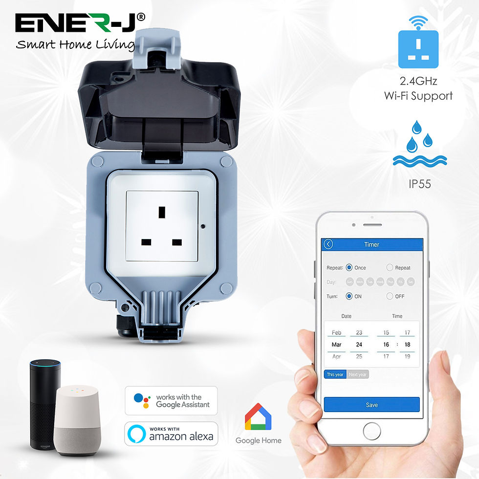 Thumbnail: Ener-J Smart WiFi IP55 weatherproof single socket SHA5303