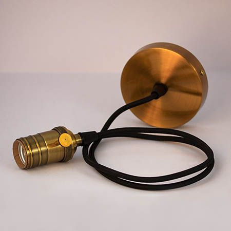 Thumbnail: TimeLED Antik Industrial Pendant Light - Antique Gold Effect