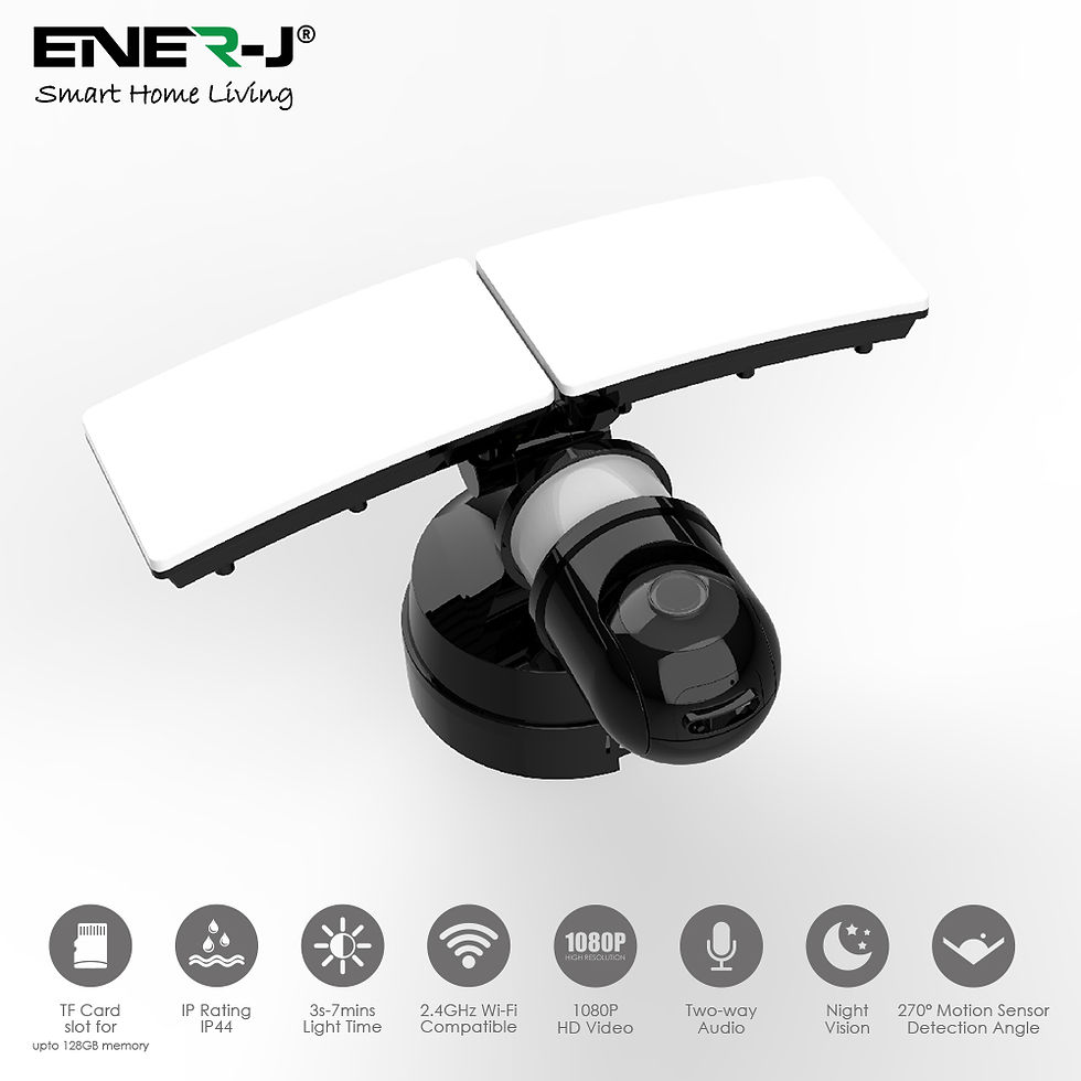 Thumbnail: Ener-J WiFi outdoor security kit with IP Camera and twin LED floodlight