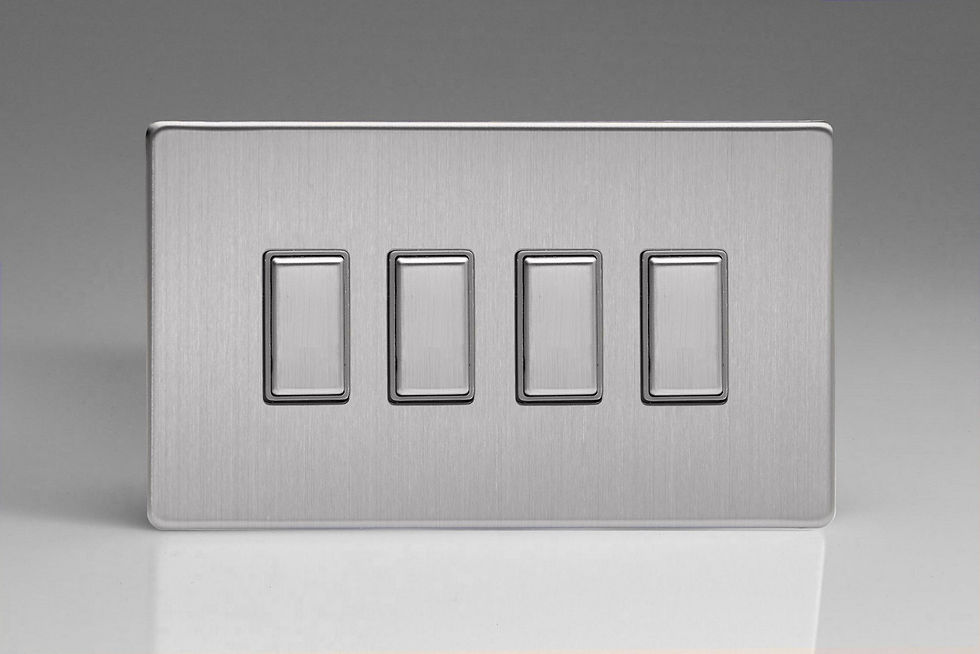 Thumbnail: Varilight 4-Gang Tactile Touch Control Dimming Slave