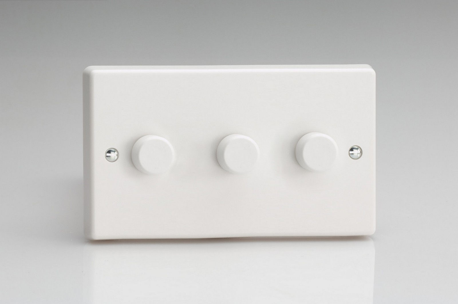Varilight VPro 3-Gang 2-Way Push-On/Off Rotary LED Dimmer