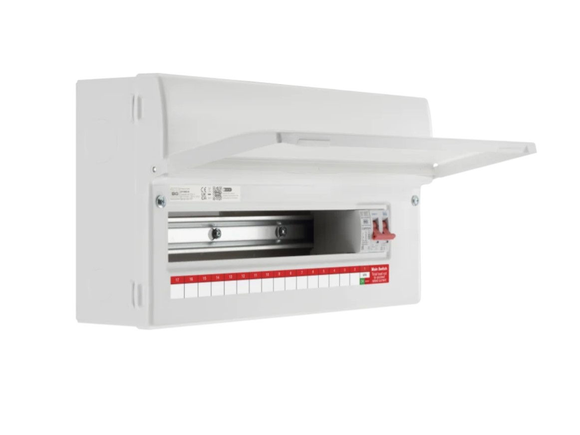 BG Consumer Unit 19 module 16 way 100A Main Switch Type 2 SPD CF19MS16
