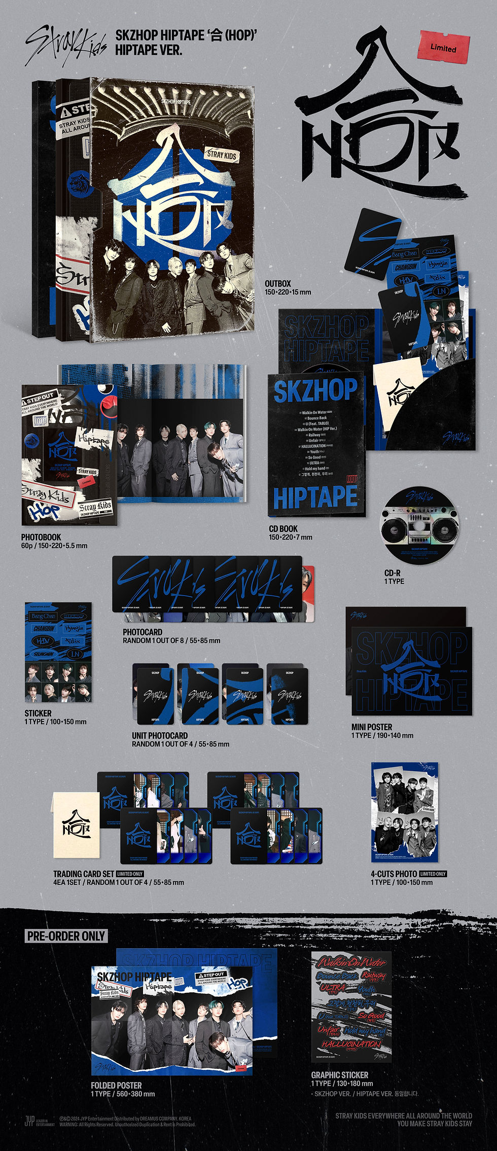 Thumbnail: Stray Kids SKZHOP HIPTAPE HOP HIPTAPE Version with JYP POB Album