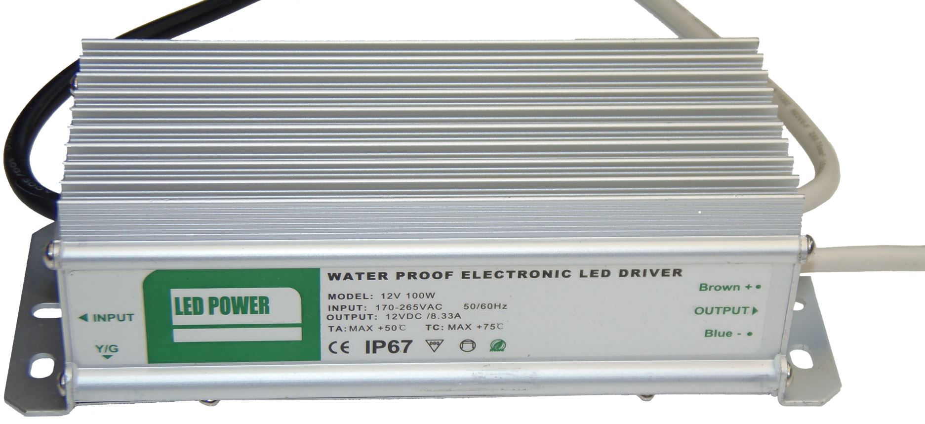 Lumanor 100W 12V IP66 constant voltage LED Driver