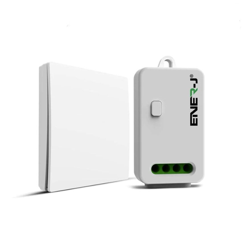 The Ener-J 1 gang wireless Kinetic switch + 500W RF+WiFi non-dimmable receiver kit (WS1062X)