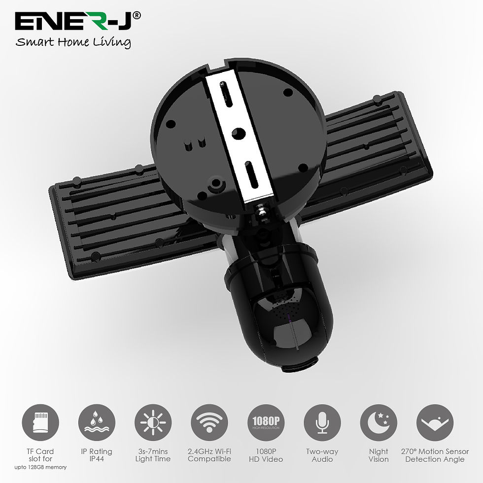 Thumbnail: Ener-J WiFi outdoor security kit with IP Camera and twin LED floodlight