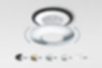 Thumbnail: JCC V50 fire-rated downlights with twist and lock interchangeable bezel