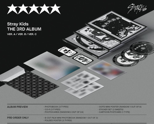 Stray Kids 5-STAR Standard and Limited 3rd Full album | Cosmo