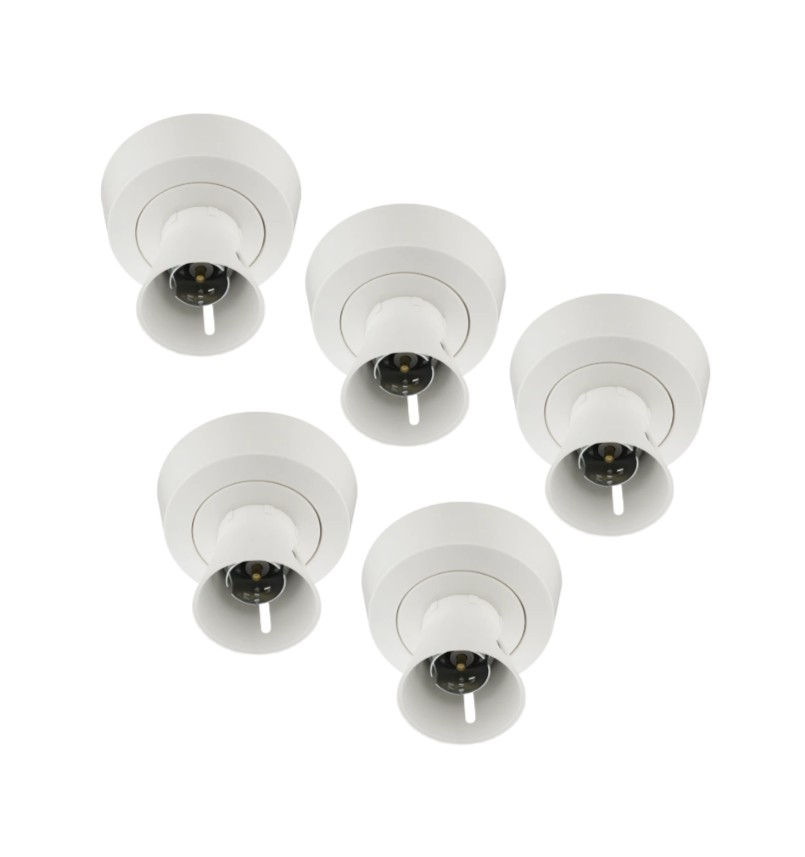 BG Enclosed Batten Holder B22 Bayonet with PVC tails & HO skirt 763-01 - 5 pack