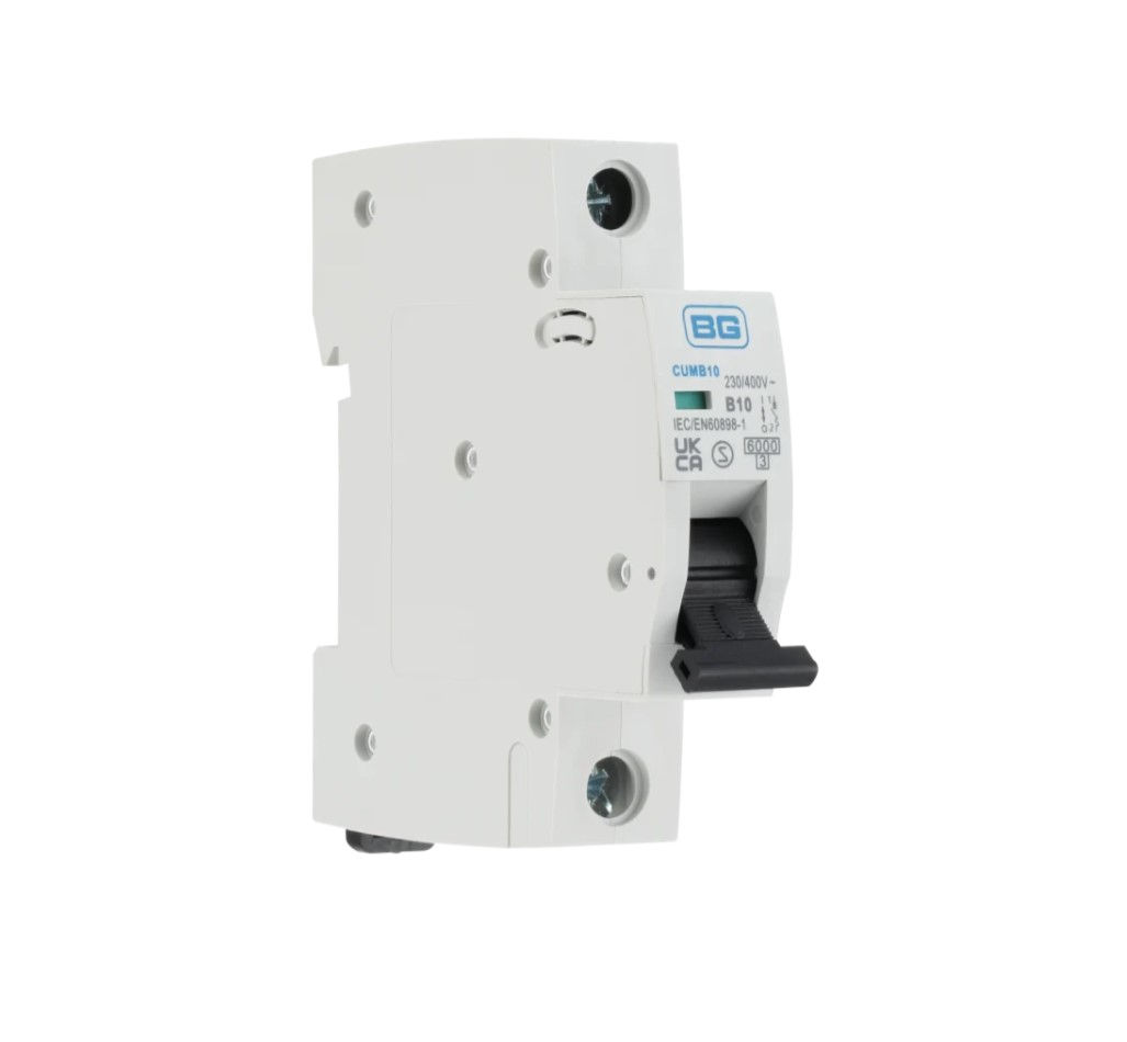 BG 10A MCB Type B Single Pole 6kA 1 module CUMB10
