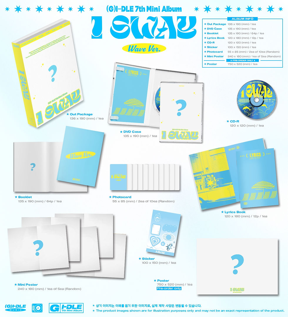 Thumbnail: (G)I-DLE I Sway 7th Mini Album with POB Posters