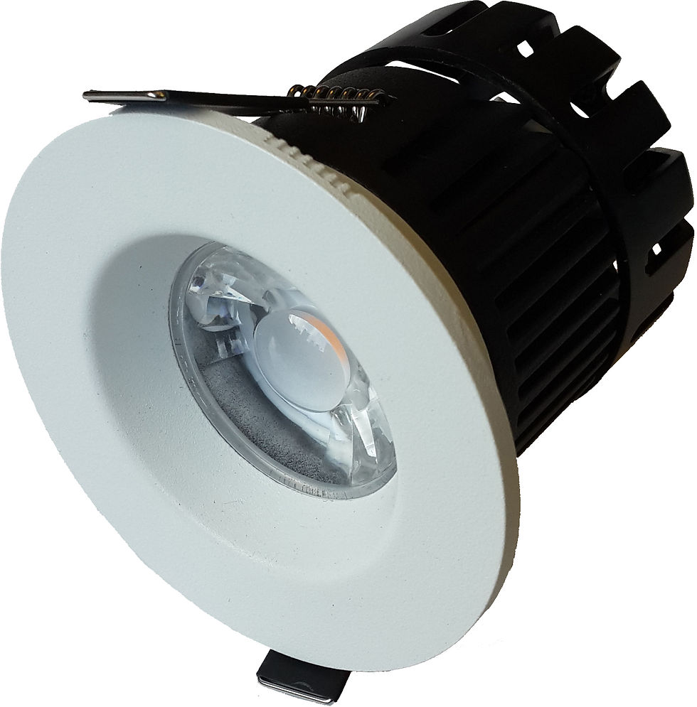 Lumanor 10W Tri-Colour Fire-Rated Downlight IP65 with Actec driver and 2 part connector