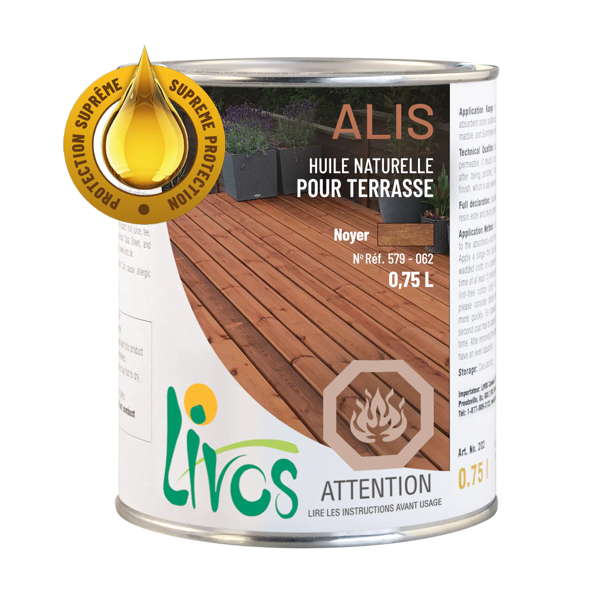 Livos - Alis - Huile pour terrasse