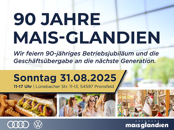 90 Jahre Mais Glandien Sonntag 31.08.2025