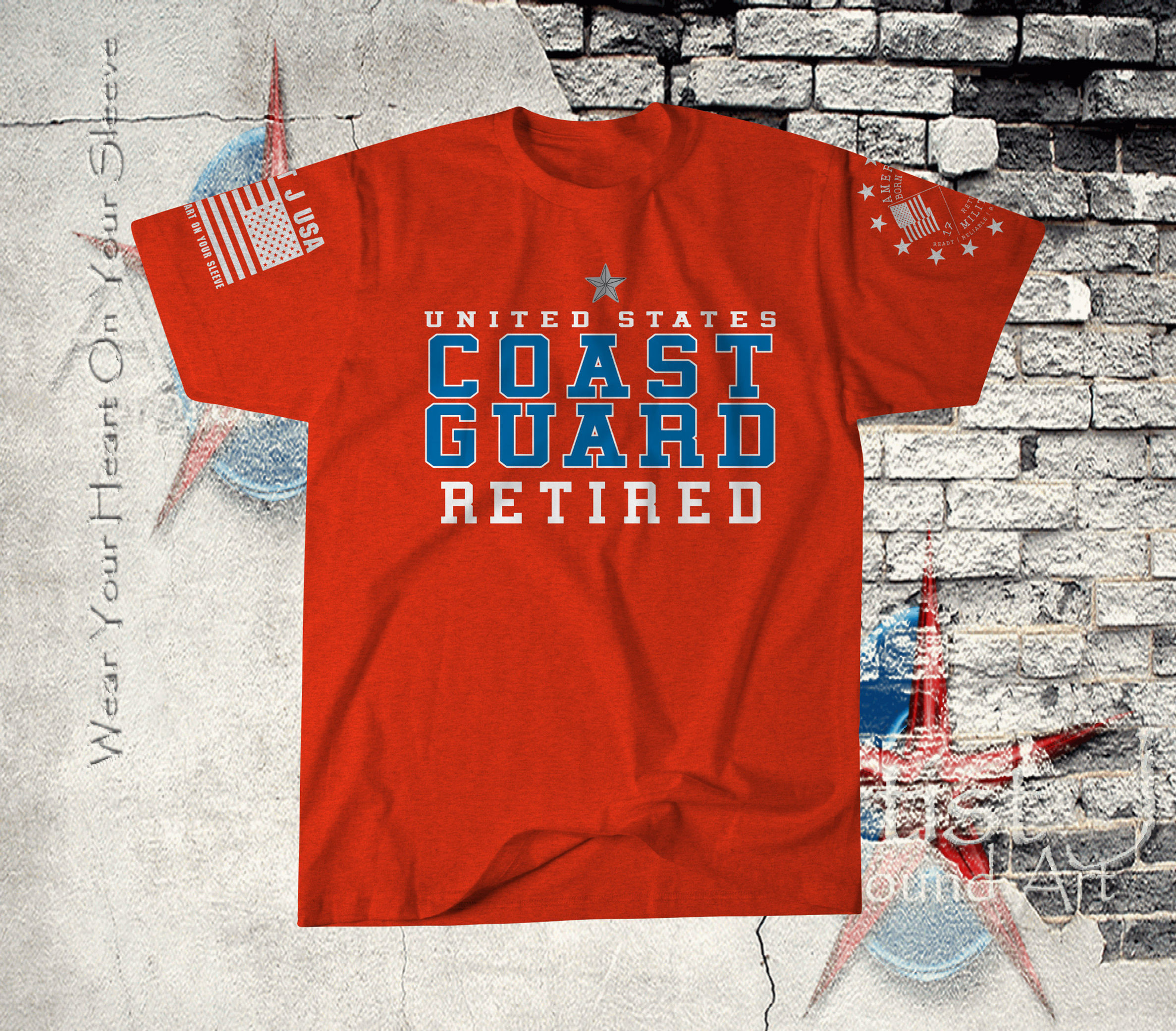 Coast Guard "Retired Rear Admiral_LH" Tee