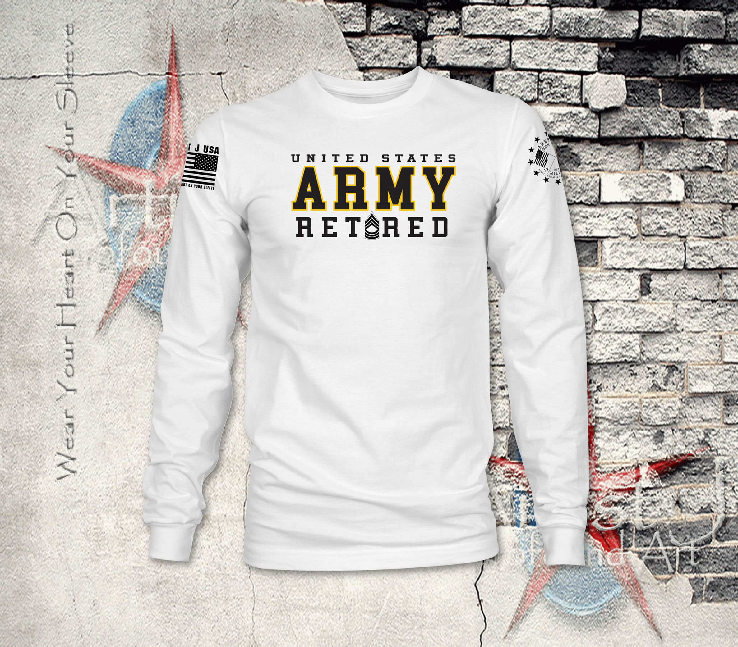 US Army Retired MSG Long Sleeve