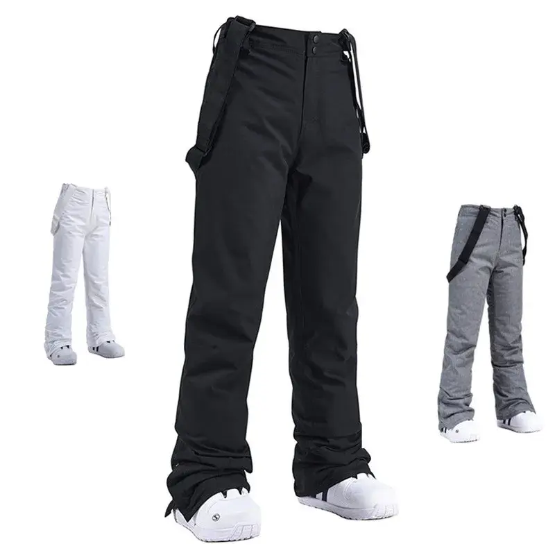 High Quality Men Women Winter Thick Warm Skiing Pants Windproof Waterproof
