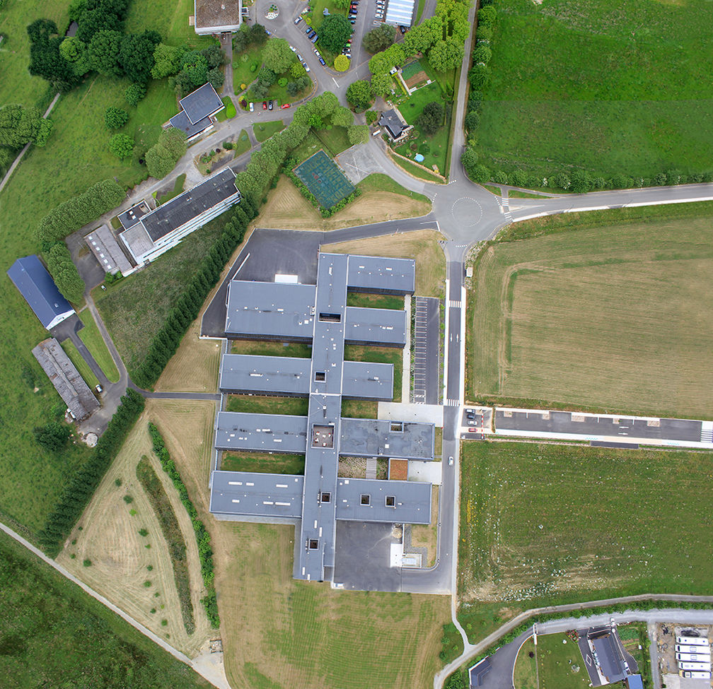 Orthophotographie de bâtiment réalisé avec un drone DJI Mavic 2 pro par Jacques Ginguene