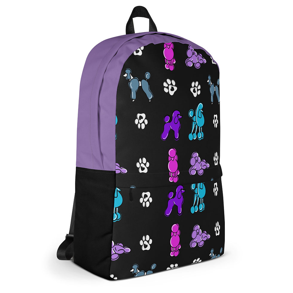 Thumbnail: Poodle design Backpack/Equipment bag