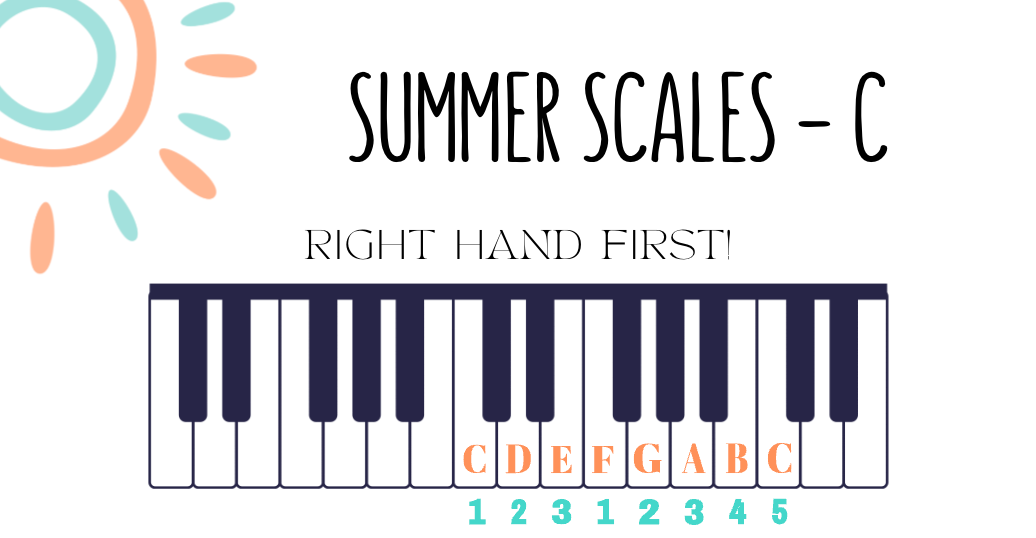 C major scale for beginners - summer edition