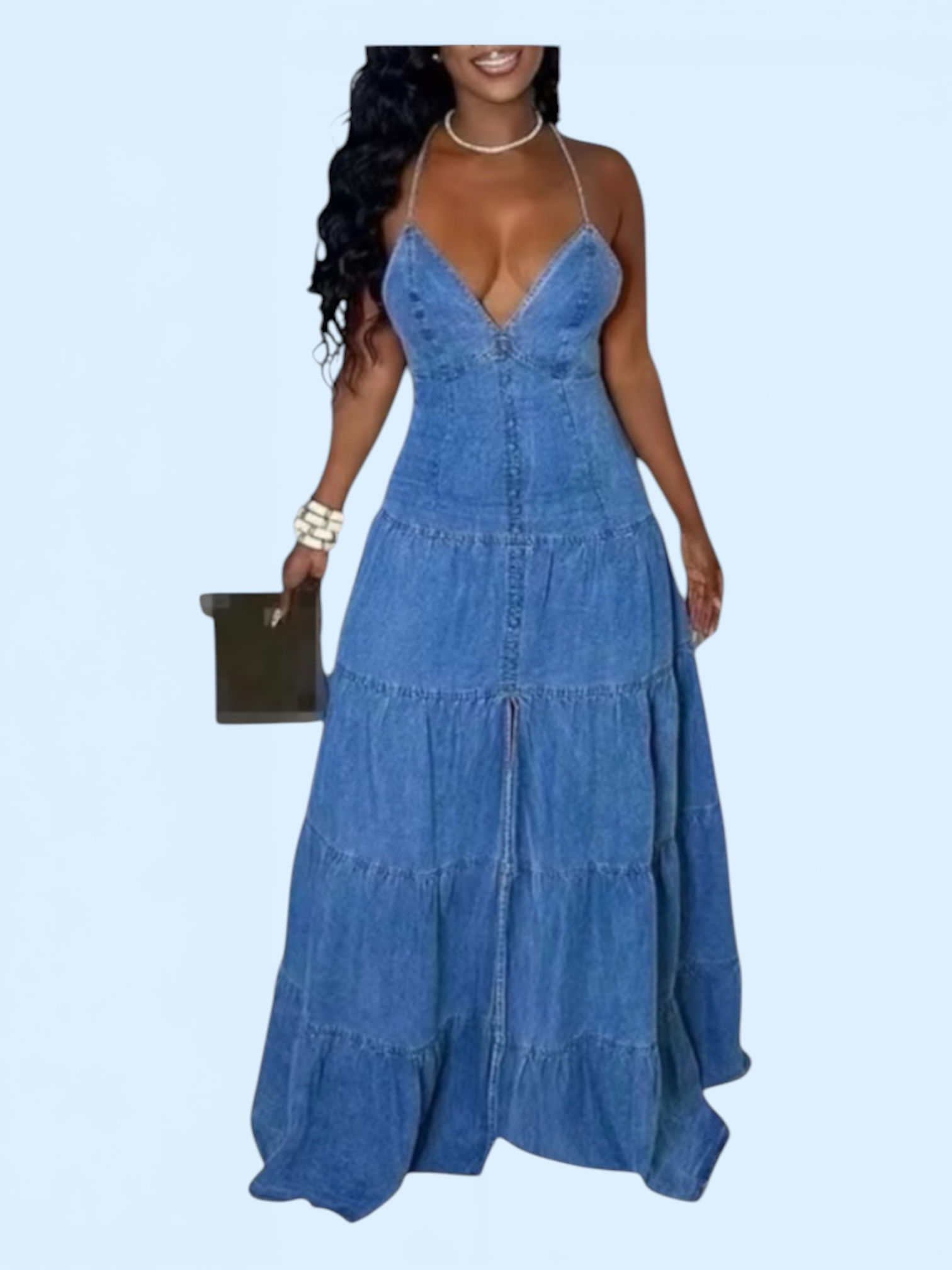 Denim Dreams Maxi Dress