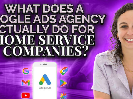 Marketing consultant reviewing Google Ads campaign data on a desktop screen