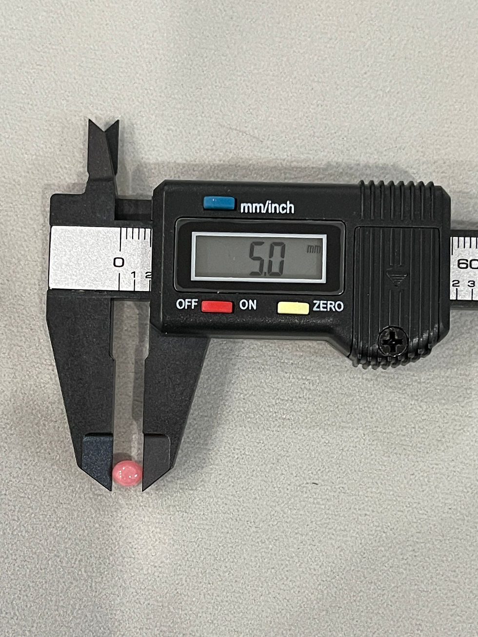 Thumbnail: 0.7 Carat Natural Pink Conch Pearl – Oval Shape, 4.3 x 5.0mm, Fair Flame