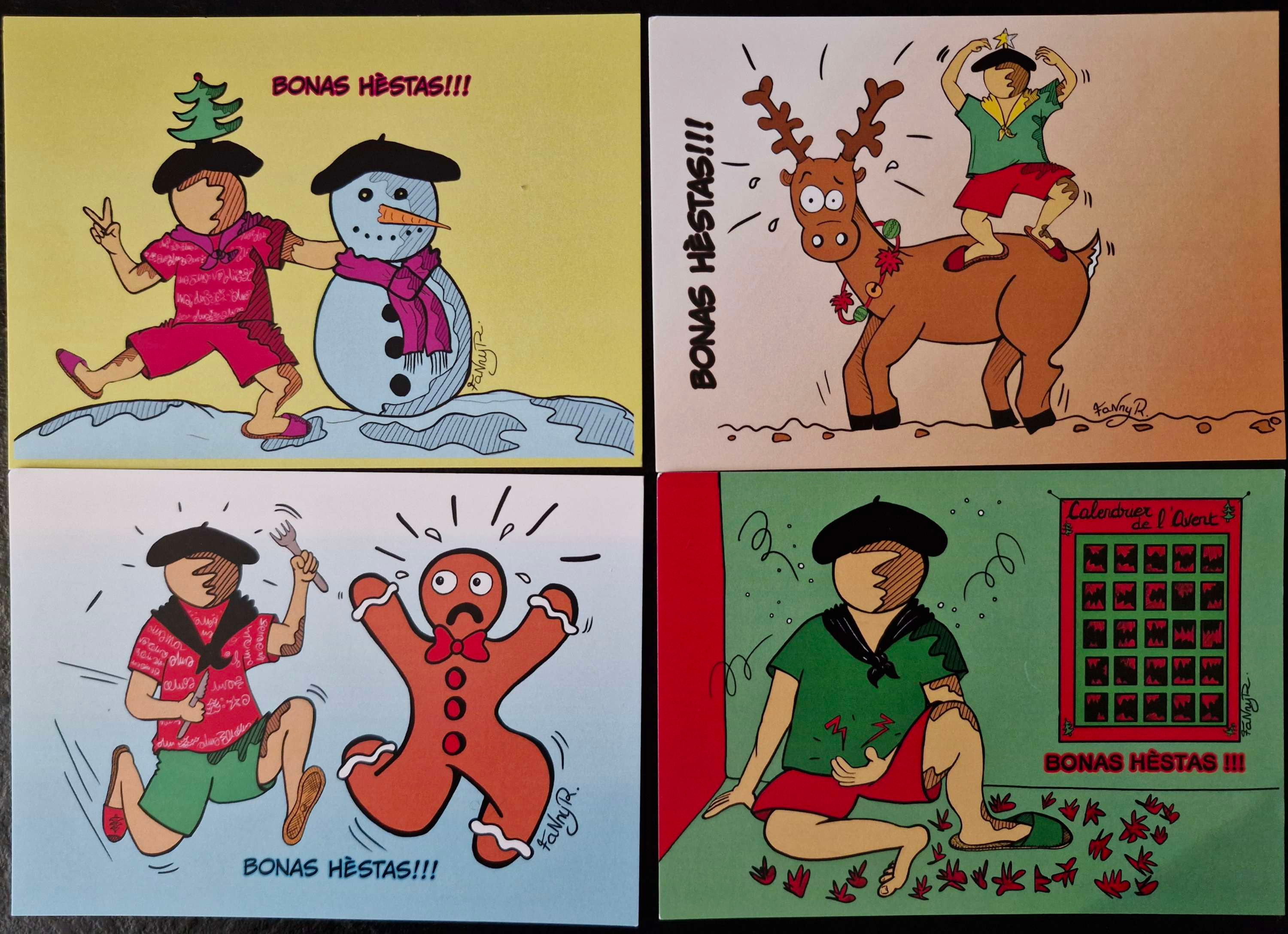 Cartes postales fêtes de fin d'année 