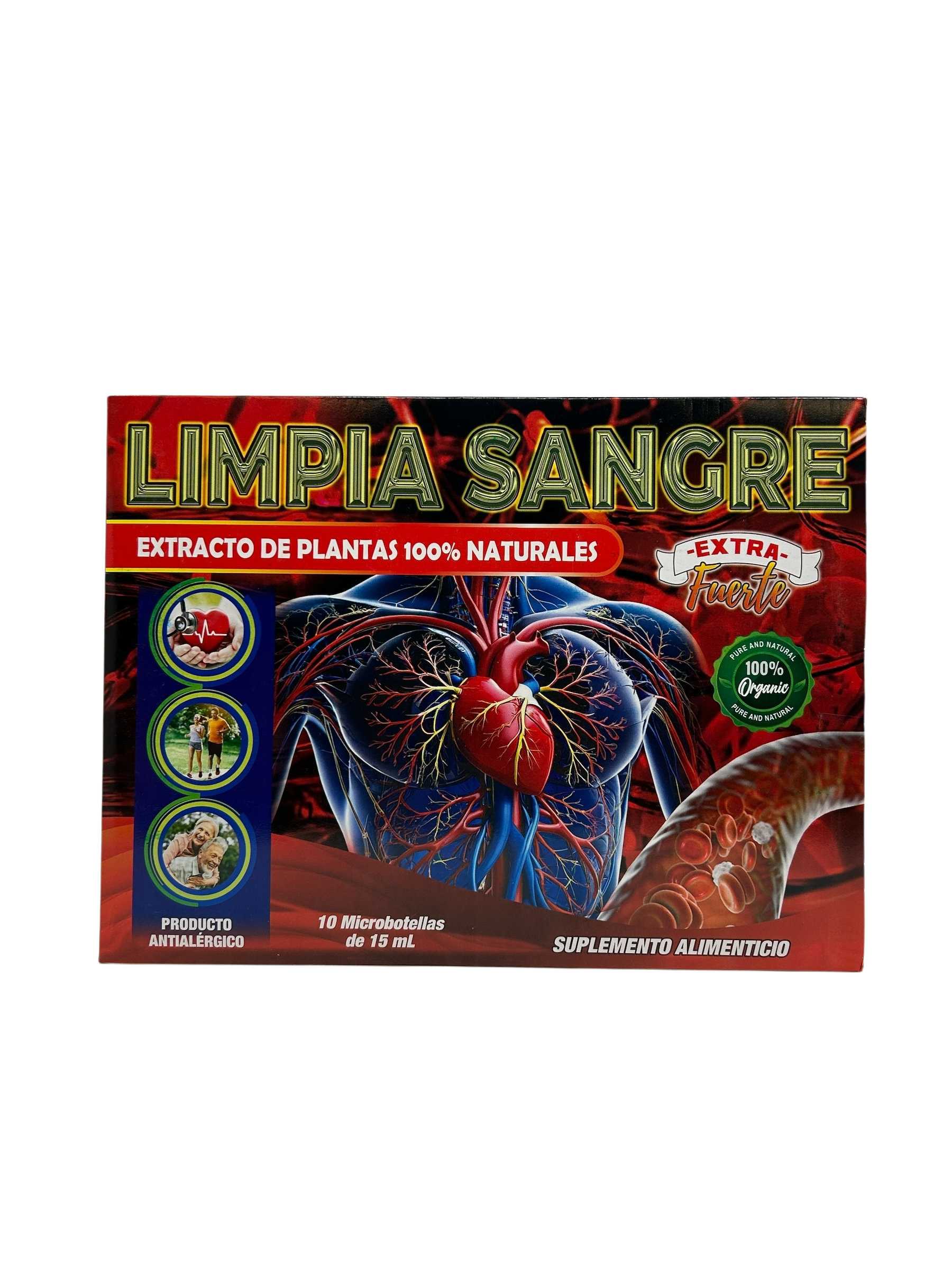 Limpia Sangre Caja Grande de 10 Viales.