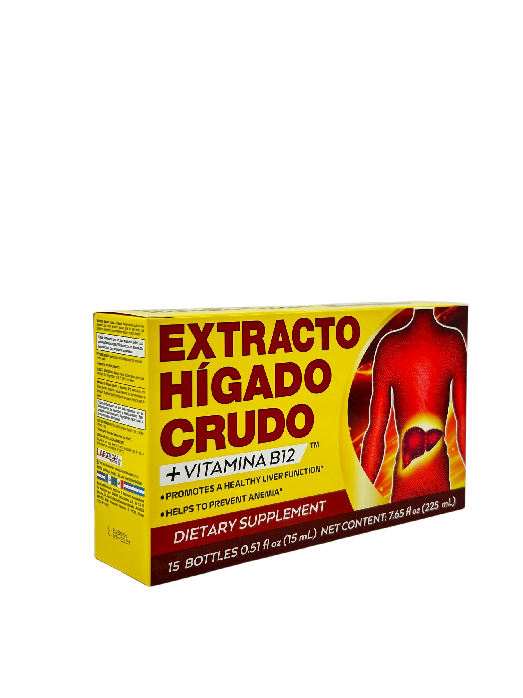 Extracto Higado Crudo 15 Ml. 15 Viales