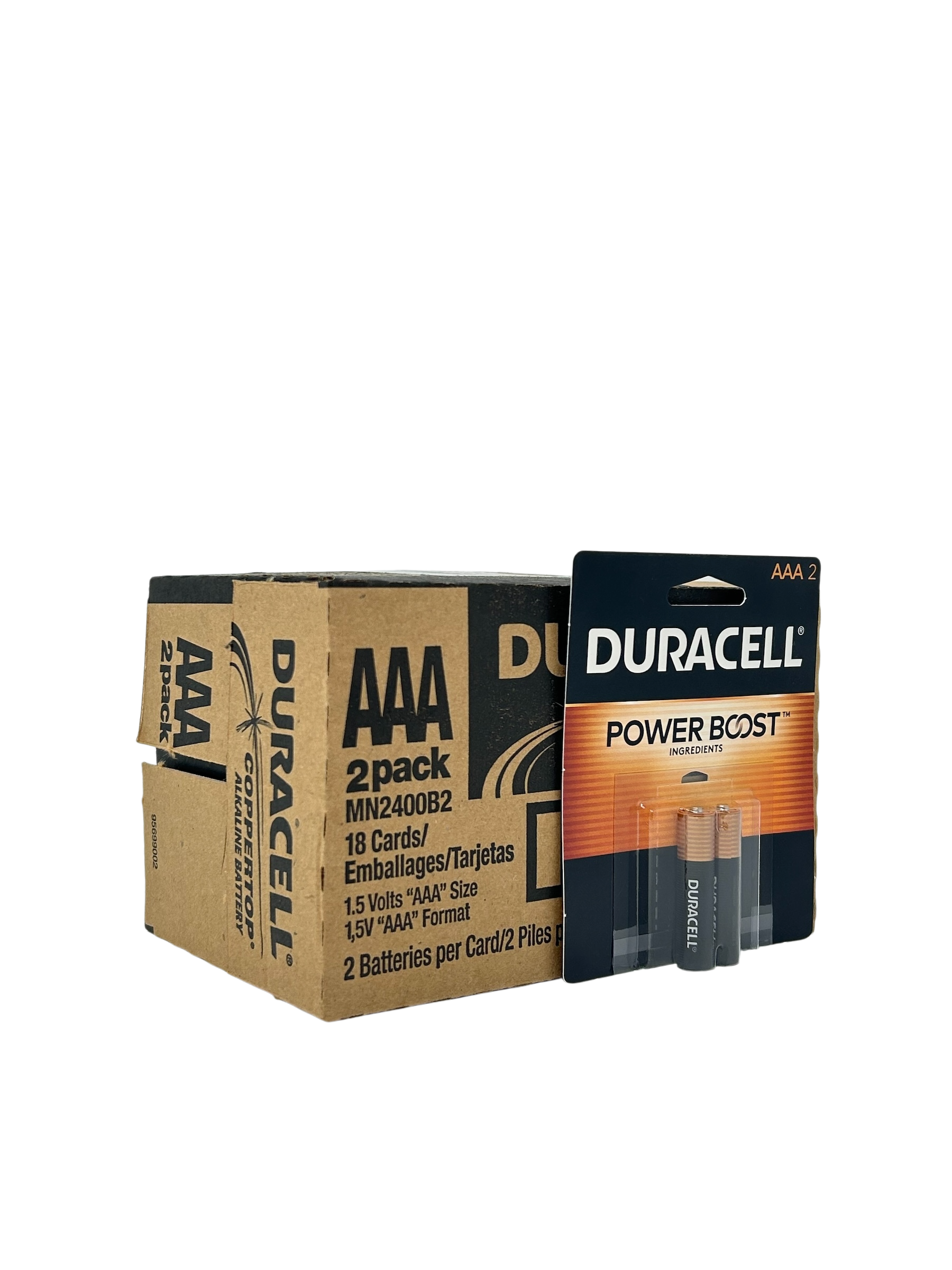 Bateria Duracell AAA Paquete de 2 Baterias.