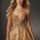 Thumbnail: Detailed Lace/Glitter Ball Gown Prom Dress