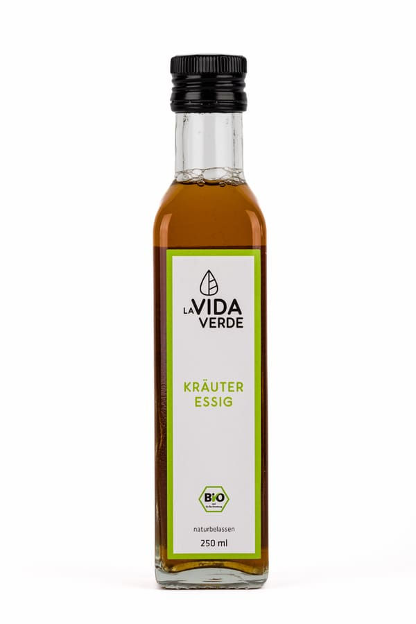 Miniaturbild: 250ml Flasche Bio Kräuteressig von Lavidaverde