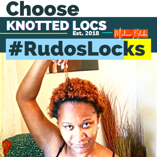 A Perfect Example of Established Knotted Locs By Melissa Blake.