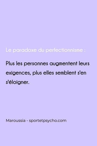 Le cercle vicieux du perfectionnisme 